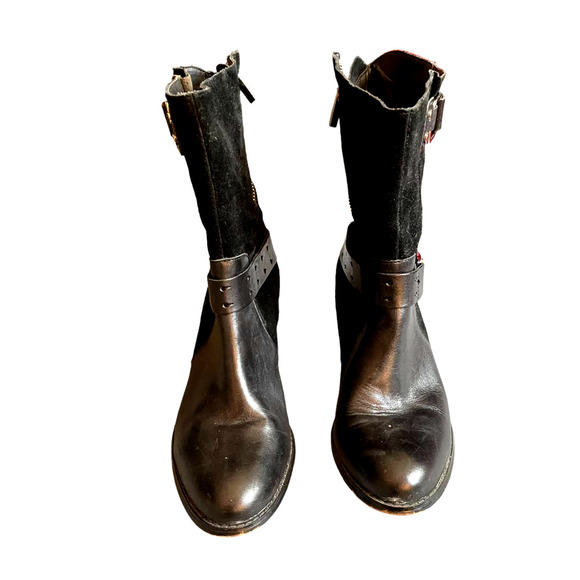 DANIBLACK  RAFAEL BOOT IN BLACK WITH MIRROR HEEL SZ 6.5 - Picture 3 of 9